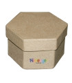 CAJAS DECORABLES NIEF.CARTON HEXAGONALES