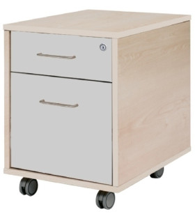 CAJONERA ROCADA 1 CAJON+CARP. HAYA/GRIS