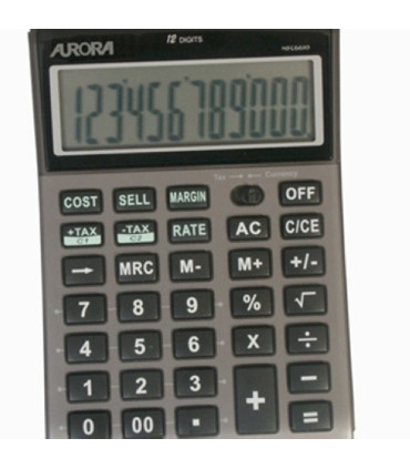 CALCULADORA MESA AURORA 12 DIG. DT661