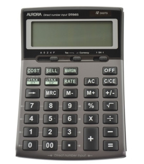 CALCULADORA MESA AURORA 12 DIG. DT665