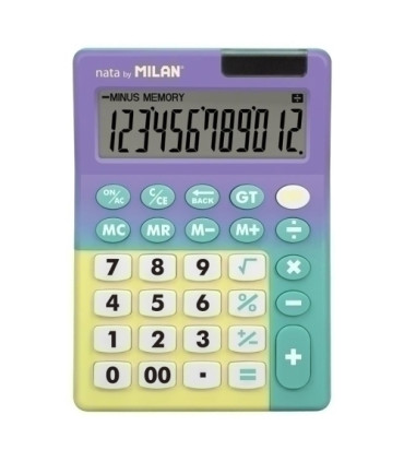 CALCULADORA MESA MILAN 12 DIG.LI/TQ B/1