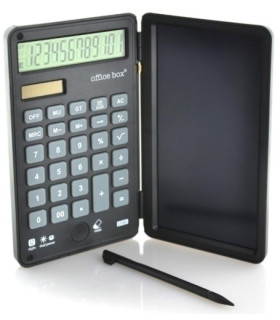 CALCULADORA MESA OFF.BOX 12 DIG. NEGRO