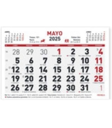 CALENDARIO MYRGA MENSUAL 15x10,5