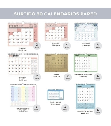 CAL.SENF. PARED SURTIDO DE 30