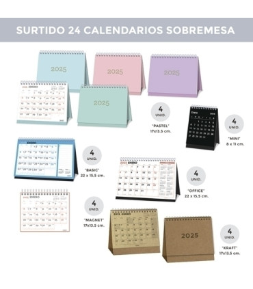 CAL.SENF. SOBR./MAGNET SURTIDO DE 24