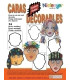 CARETA CART. CARAS DECORABLES PACK 14