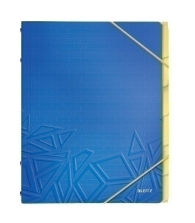 CARP.CLASIF.LEITZ A4 PP 6 SEP.AZUL