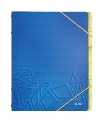 CARP.CLASIF.LEITZ A4 PP 6 SEP.AZUL