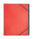 CARP.CLASIF.LEITZ A4 PP 6 SEP.ROJO