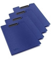 CARP. PINZA RAPESCO A4 AZUL PACK DE 4