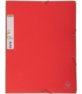 CARPETA SOLAP.EXACOMPTA CART. A4 ROJO