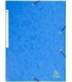 CARPETA SOLAP.EXACOMPTA CART. A4 AZUL