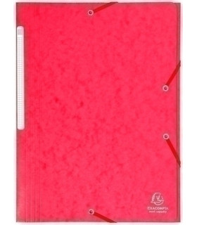 CARPETA SOLAP.EXACOMPTA CART. A4 ROJO
