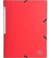 CARPETA SOLAP.EXACOMPTA CART. A4 ROJO