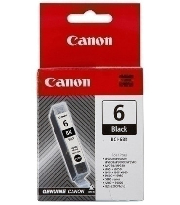 CART.IJ.CANON BCI-6BK NEGRO