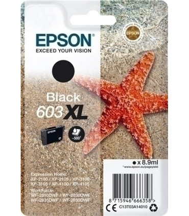 CART.IJ.EPSON T03A140 Nº603XL NEGRO