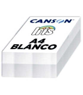 CARTULINA A4 IRIS 185g BLANCO P/250