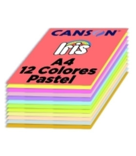 CARTULINA A4 IRIS 185g COL. PASTEL P/120
