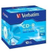 CD-ROM VERBATIM 800MB 40x JEWEL C/10