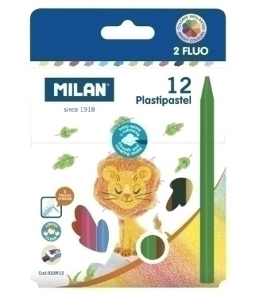 CERAS MILAN PLASTIPASTEL RED. C/12