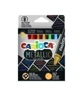 CERAS COLOR CARIOCA METALLIC MAXI TR.C/8