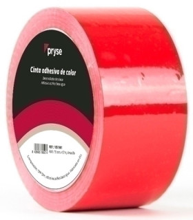 CINTA ADHESIVA PRYSE OPP 48x63 ROJO