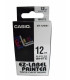 CINTA ROT.CASIO 8m 12 NEGRO s/BLANCO