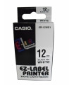 CINTA ROT.CASIO 8m 12 NEGRO s/BLANCO