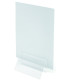 CLIP PORTAMENU DEFLECT-O 100 MM. TRANSPA