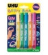 COLA GLITTER GLUE UHU GLOW B/10 ml B/5