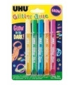 COLA GLITTER GLUE UHU GLOW B/10 ml B/5