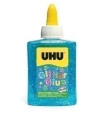 COLA GLITTER GLUE UHU B/88 ml AZUL