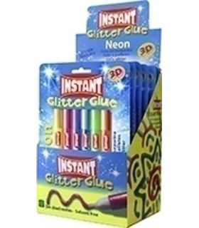 COLA GLITTER INSTANT NEON 10ml B/6