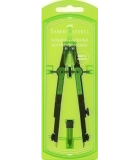 COMPAS FABER CASTELL PALANCA VERDE NEON