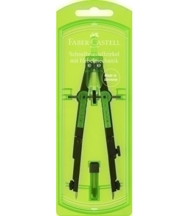 COMPAS FABER CASTELL PALANCA VERDE NEON