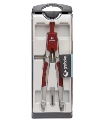 COMPAS GRAFOPLAS MICROMETRICO ROJO