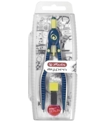 COMPAS HERLITZ MY.PEN CON BIGOTERA AZUL