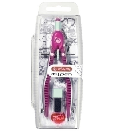 COMPAS HERLITZ MY.PEN CON BIGOTERA PURPU