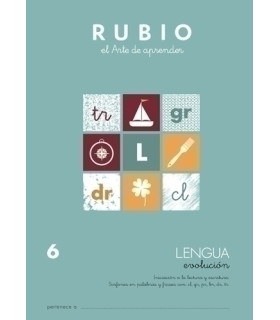 CUADERNO RUBIO A4 LENGUA EVOLUCION 6