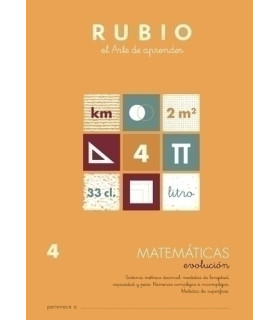 CUADERNO RUBIO A4 MATEMATIC. EVOLUCION 4