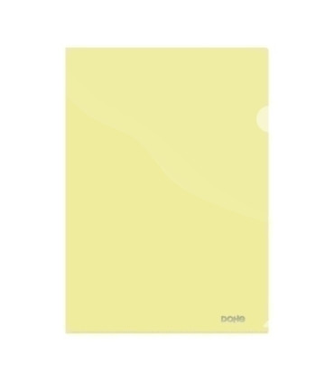 DOSSIER ANG.RECT.DOHE PP 180µ A4 AMARIL.