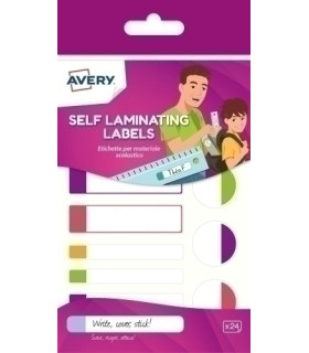 ETIQUETA ESCOLAR AVERY COL.FLUO SUR.B/24