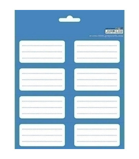 ETIQUETA ESCOLAR ERIK 15,8x20 COLOR BLUE