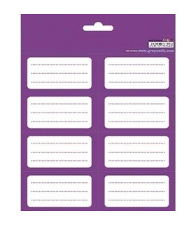 ETIQUETA ESCOLAR ERIK 15,8x20 COLOR PURP