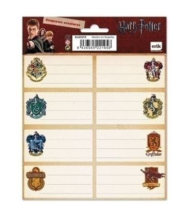 ETIQUETA ESCOLAR ERIK 15,8x20 HARRY POTT