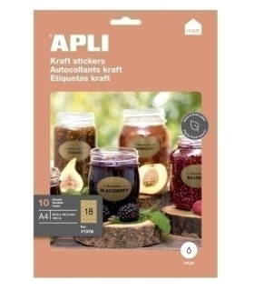 ETIQUETAS ADH.IMPR.APLI KRAFT 63x42 C/10