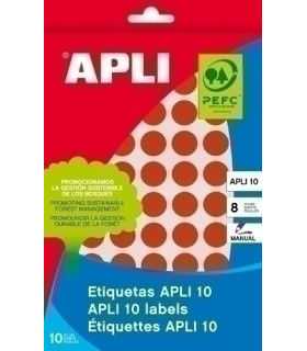ETIQ.MAN.BOLSA APLI 02756 CL.ROJO 25x40