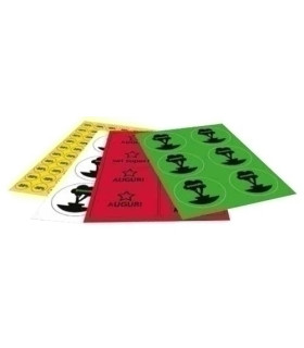 ETIQ.MAN.TICO BL/FLUOR SURT. PACK DE 10