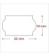 ETIQ.PRECIOS METO Nº1 REM.32x19 BLANCA
