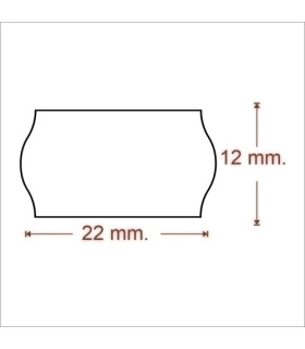 ETIQ.PRECIOS METO Nº2 22x12 BLANCO
